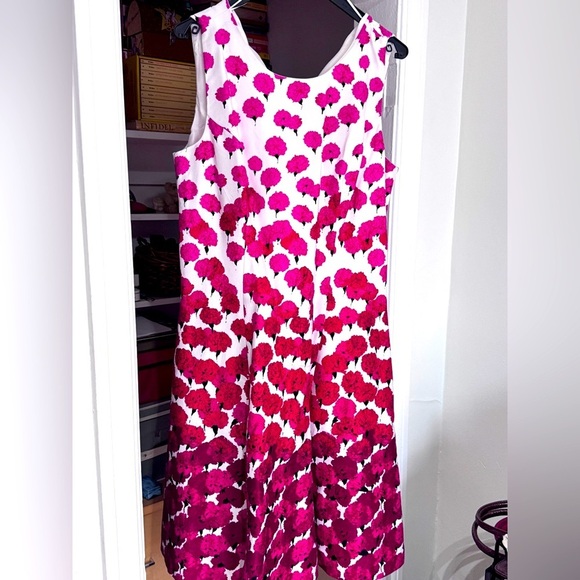 🌺 Beautiful Vintage Long Tall Sally Spring Poppy Ladies Dress - Size 12 - Picture 3 of 16